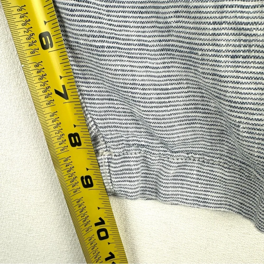 J Crew Pinstripe Linen Shorts‎ 9